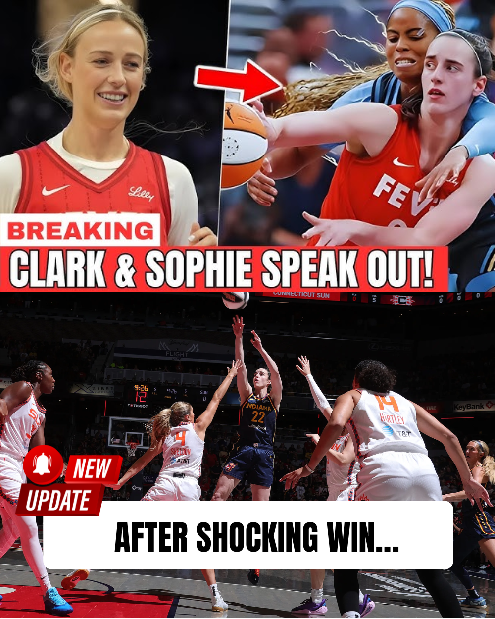 “Right After Fever’s Stunning Win Over Atlanta… Caitlin Clark & Sophie Cunningham Finally Speak Out — And What They Revealed Has Fans Completely Divided!”.hi