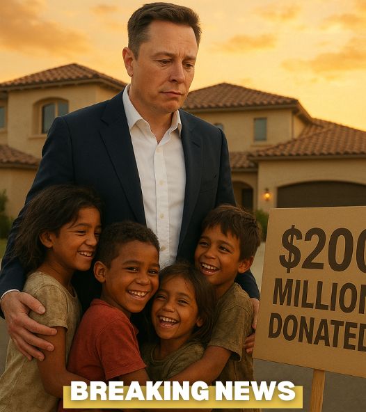 HEARTBREAKING STORY: Billionaire Elon Musk sells his luxury mansion and donates $300 million to save thousands of children from poverty, proving his greatest victory is compassion, not wealth .q